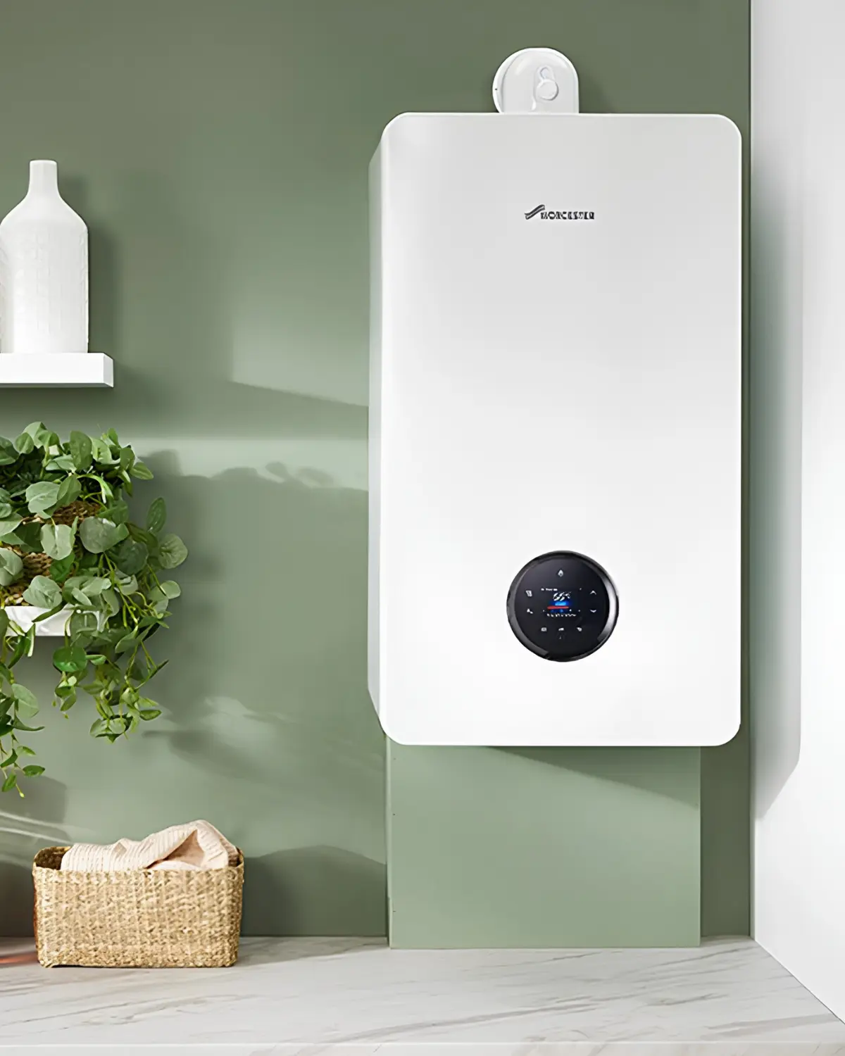 Premium high-gloss energy efficient boiler